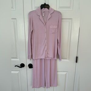SKIMS Long Sleeve Button Up Sleep Set | Bloom | Size XS